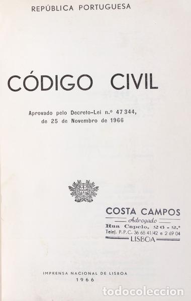 Libros antiguos: C&oacute;digo Civil - Foto 1