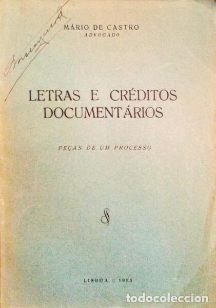 Libros antiguos: CASTRO. (M&aacute;rio de) - LETRAS E CR&Eacute;DITOS DOCUMENT&Aacute;RIOS. - Foto 1