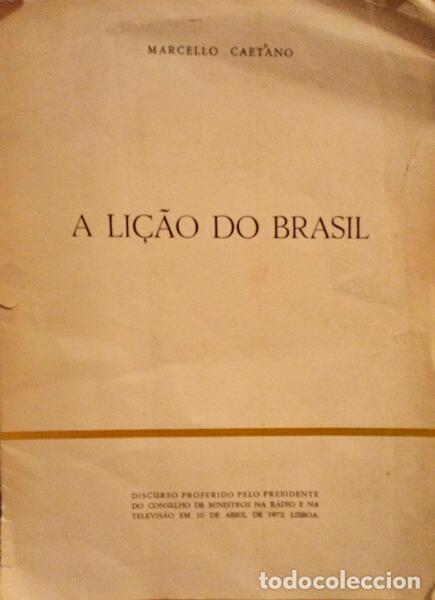 Libros antiguos: CAETANO. (Marcelo) - A LI&Ccedil;&Atilde;O DO BRASIL. - Foto 1