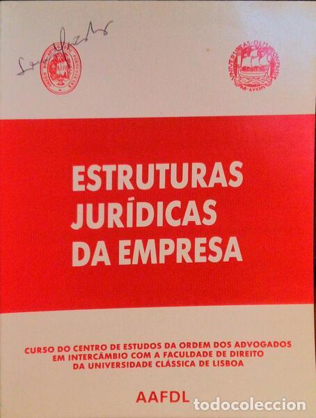 Libros antiguos: ESTRUTURAS JUR&Iacute;DICAS DA EMPRESA.