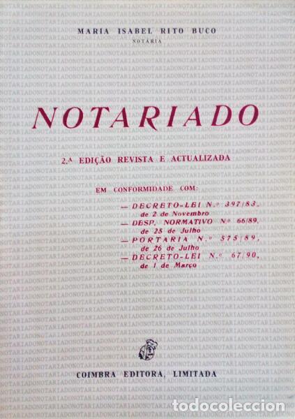 Libri antichi: RITO BUCO. (Maria Isabel) - NOTARIADO.