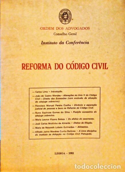 Libros antiguos: REFORMA DO C&Oacute;DIGO CIVIL.