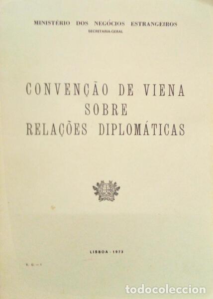 Libros antiguos: CONVEN&Ccedil;&Atilde;O DE VIENA SOBRE RELA&Ccedil;&Otilde;ES DIPLOM&Aacute;TICAS.
