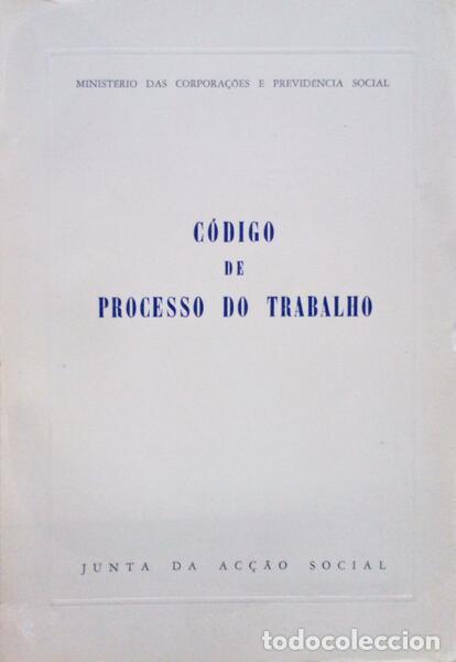 Libros antiguos: C&Oacute;DIGO DE PROCESSO DO TRABALHO. - Foto 1