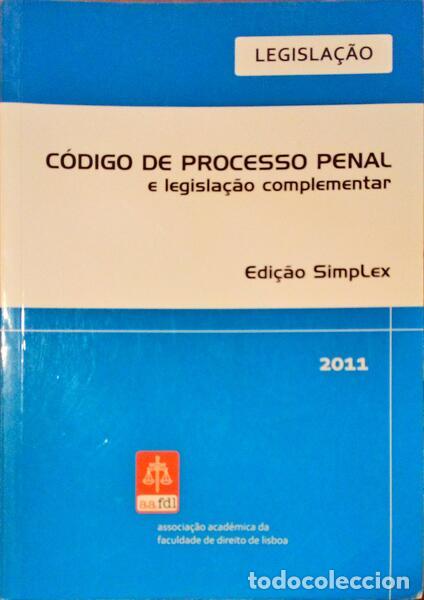 Libros antiguos: C&Oacute;DIGO DE PROCESSO PENAL E LEGISLA&Ccedil;&Atilde;O COMPLEMENTAR. EDI&Ccedil;&Atilde;O SIMPLEX. - Foto 1