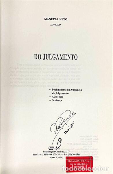 Libros antiguos: NETO. (Manuela) - DO JULGAMENTO. - Foto 2