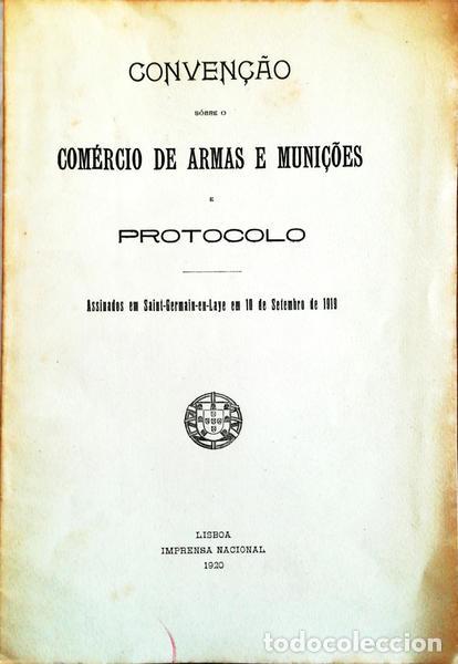 Libros antiguos: CONVEN&Ccedil;&Atilde;O SOBRE O COM&Eacute;RCIO DE ARMAS E MUNI&Ccedil;&Otilde;ES E PROTOCOLO. - Foto 1