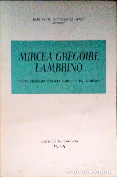 Libri antichi: CANCELLA DE ABREU. (Jo&atilde;o Paulo) - MIRCE GR&Eacute;GOIRE LAMBRINO.