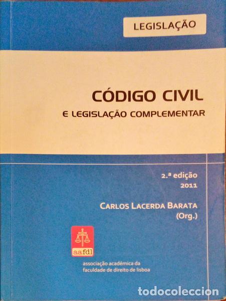 Libros antiguos: LACERDA BARATA. (Carlos) - C&Oacute;DIGO CIVIL E LEGISLA&Ccedil;&Atilde;O COMPLEMENTAR. - Foto 1