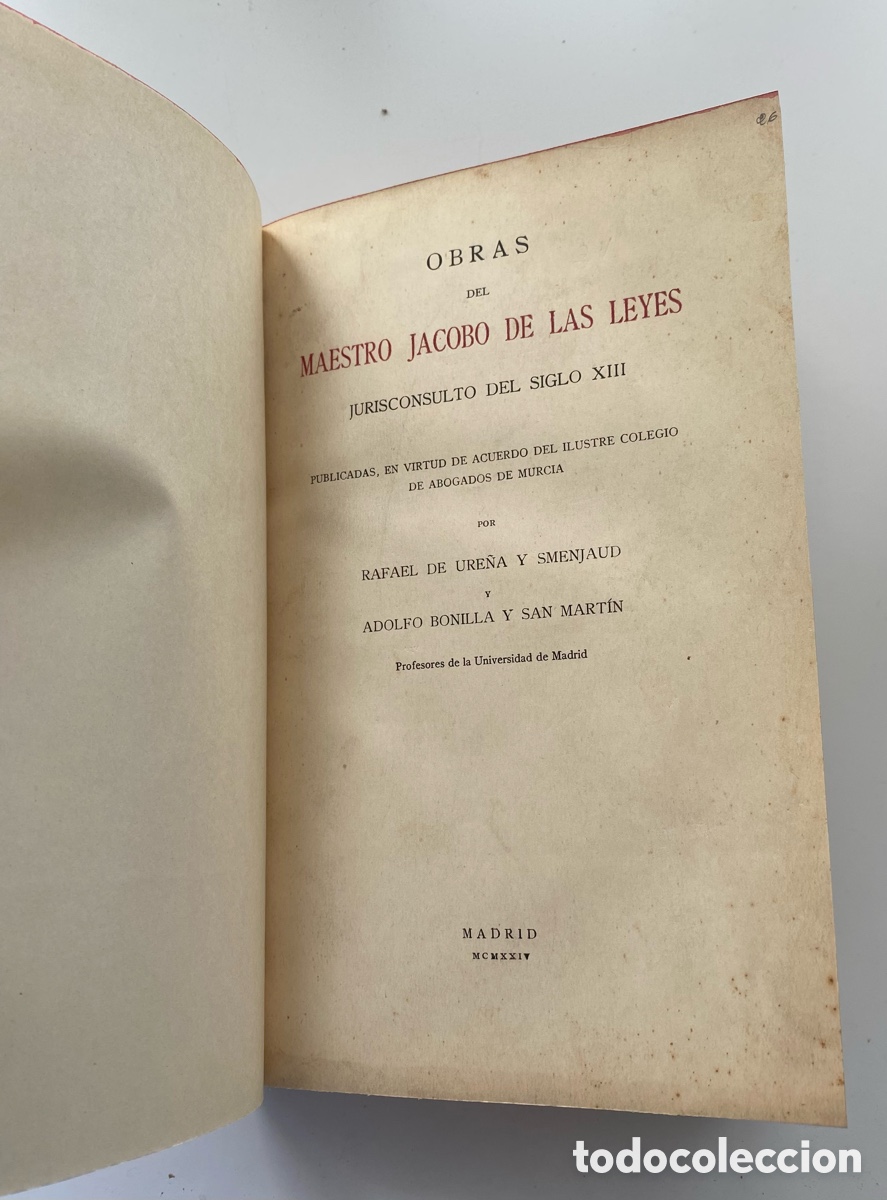 Libros antiguos: Obras del maestro Jacobo de las Leyes - Foto 3
