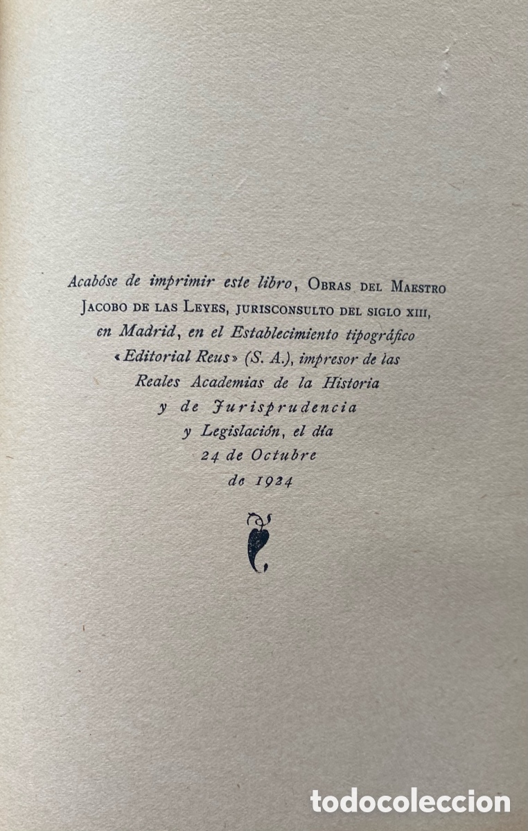 Libros antiguos: Obras del maestro Jacobo de las Leyes - Foto 9