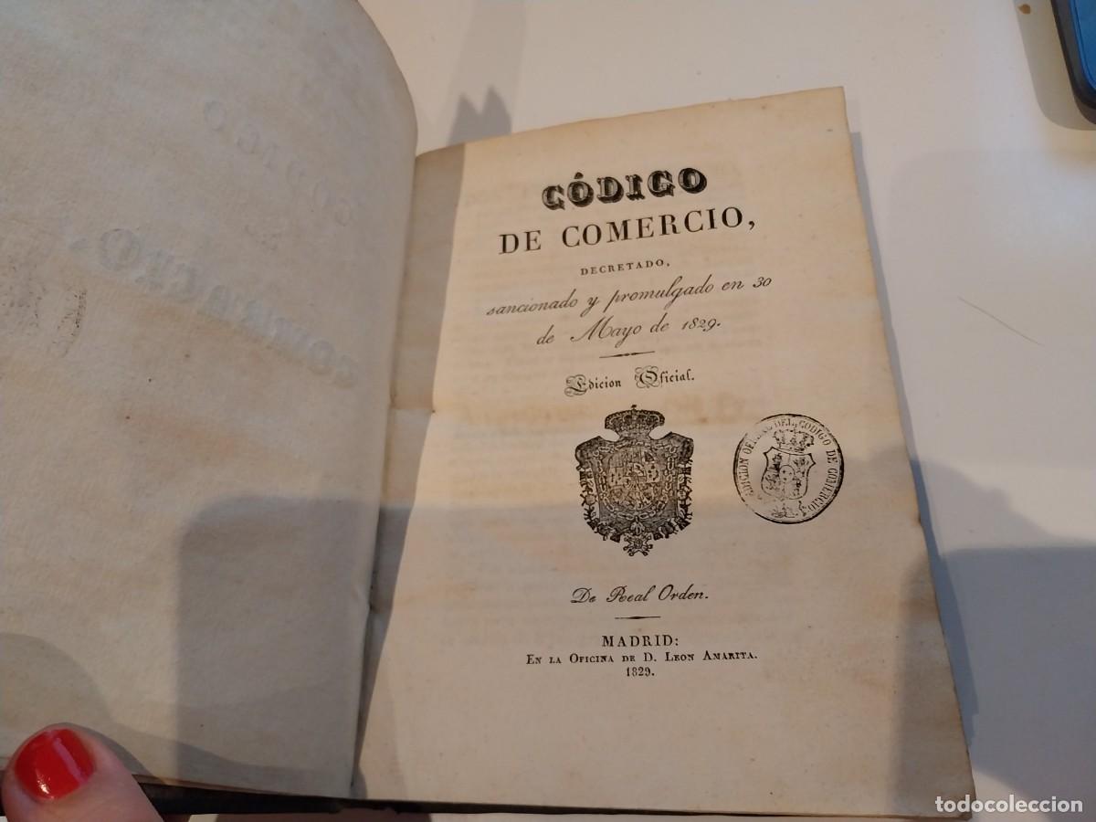 Libros antiguos: C&oacute;digo de Comercio Edici&oacute;n Oficial 1829 - Foto 5
