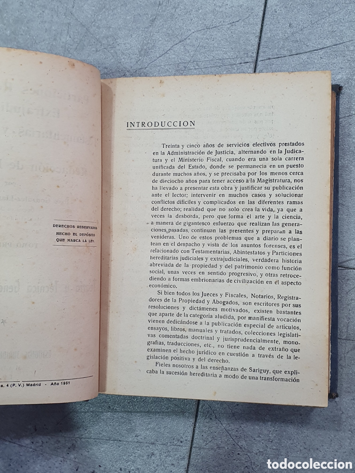 Libros antiguos: Particiones Hereditarias. Gonz&aacute;lez Llana. (A) - Foto 3