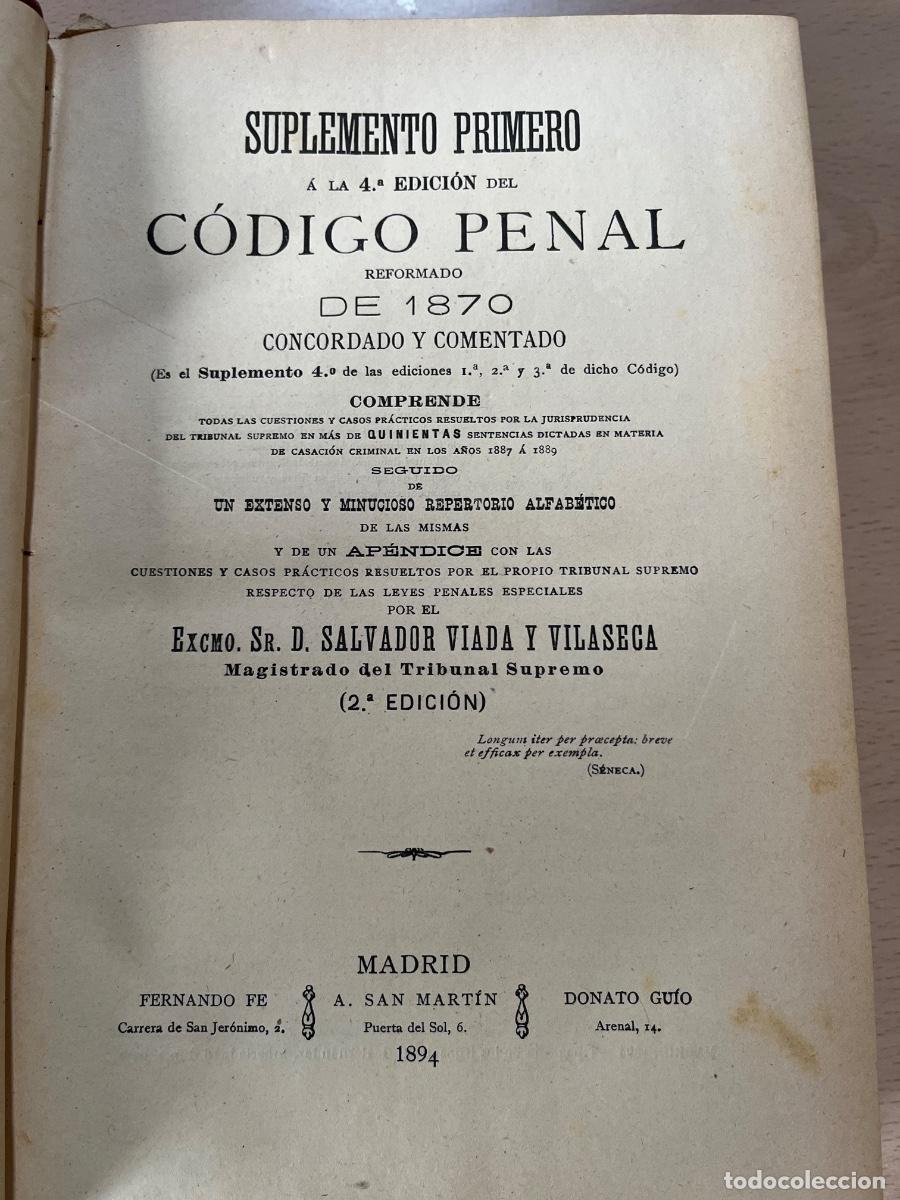 Libros antiguos: C&oacute;digo penal de 1870 - Foto 13