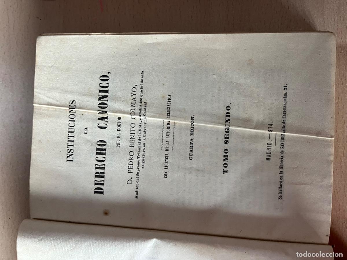 Libros antiguos: Derecho can&oacute;nico 1874 - Foto 7