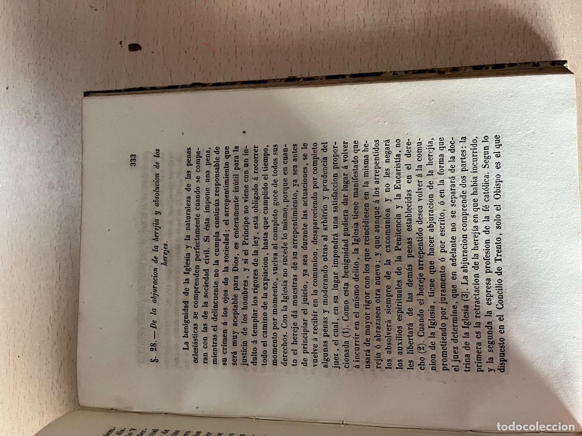 Libros antiguos: Derecho can&oacute;nico 1874 - Foto 8
