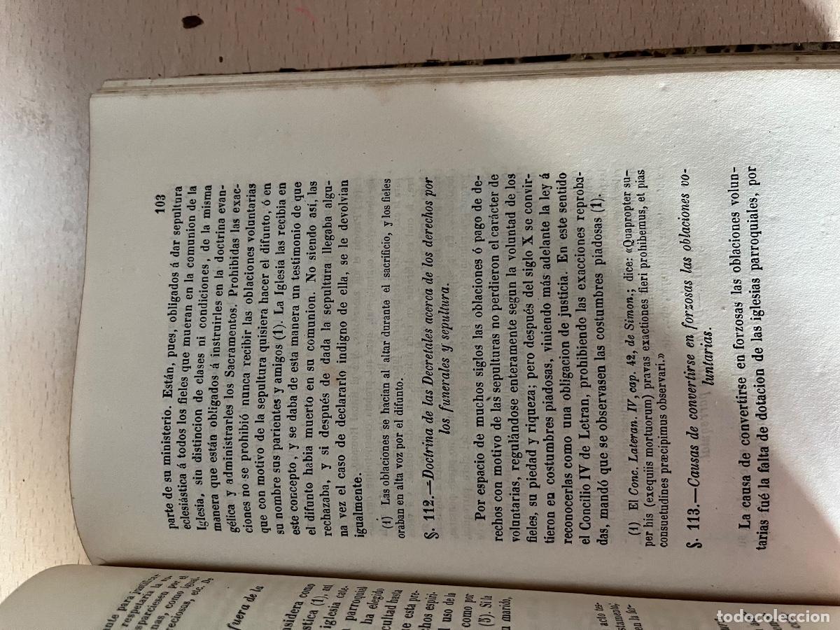 Libros antiguos: Derecho can&oacute;nico 1874 - Foto 10