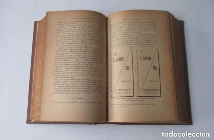 Libros antiguos: MANUEL DES OPERATIONS DE BOURSE Y LES EFFETS DE COMMERCE - 1919 - Foto 3