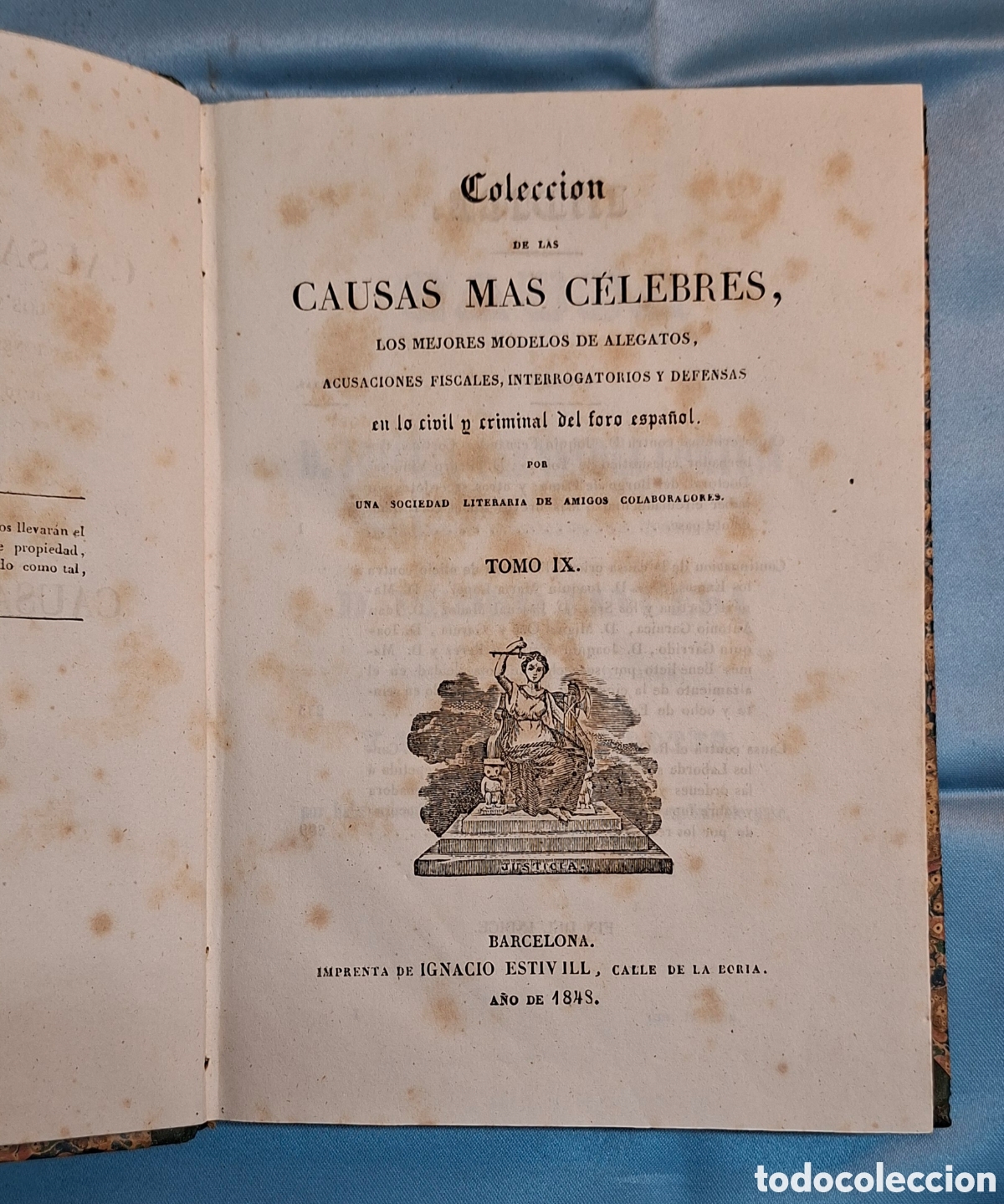 Libros antiguos: Colecci&oacute;n Causas C&eacute;lebres Tomo IX