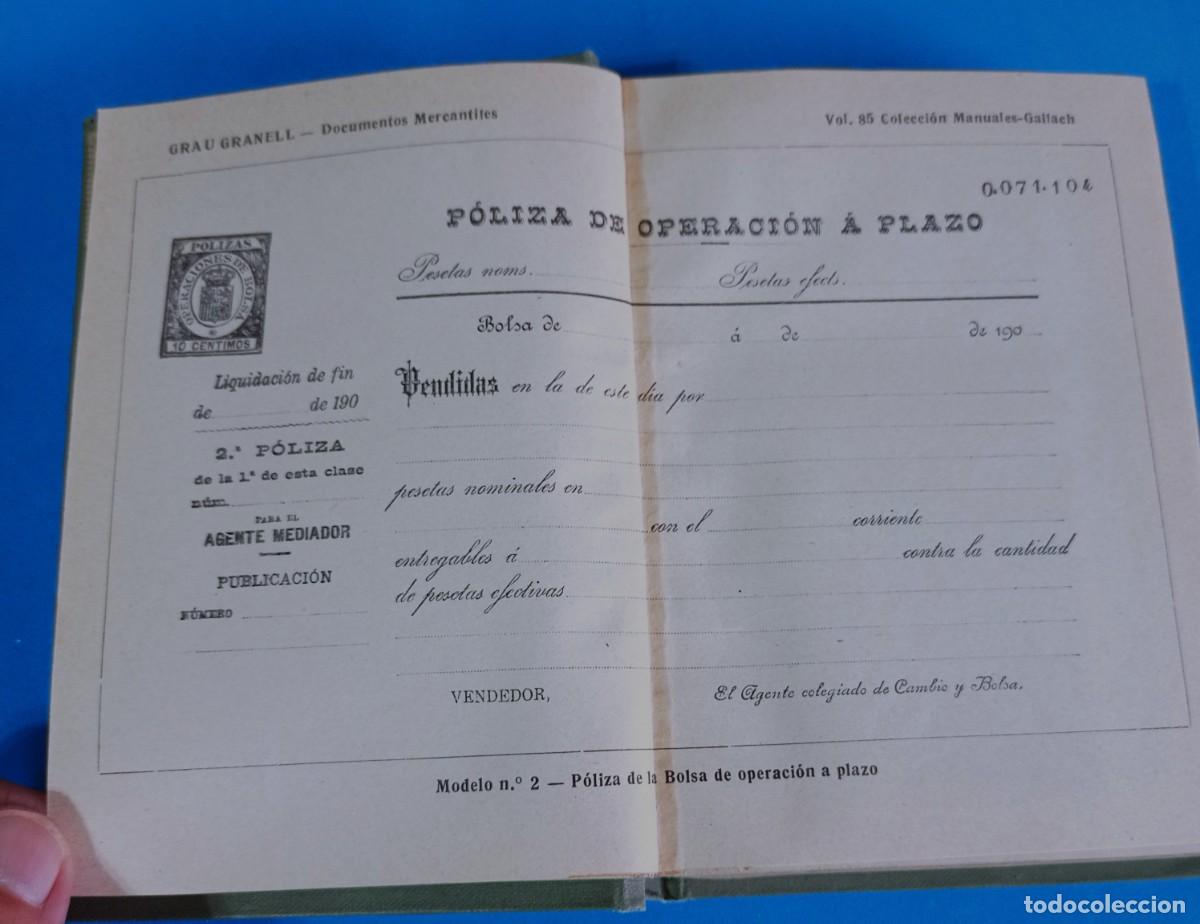 Libros antiguos: DOCUMENTOS MERCANTILES DE USO CORRIENTE Y DE F&Aacute;CIL TRANSMISI&Oacute;N - Foto 6