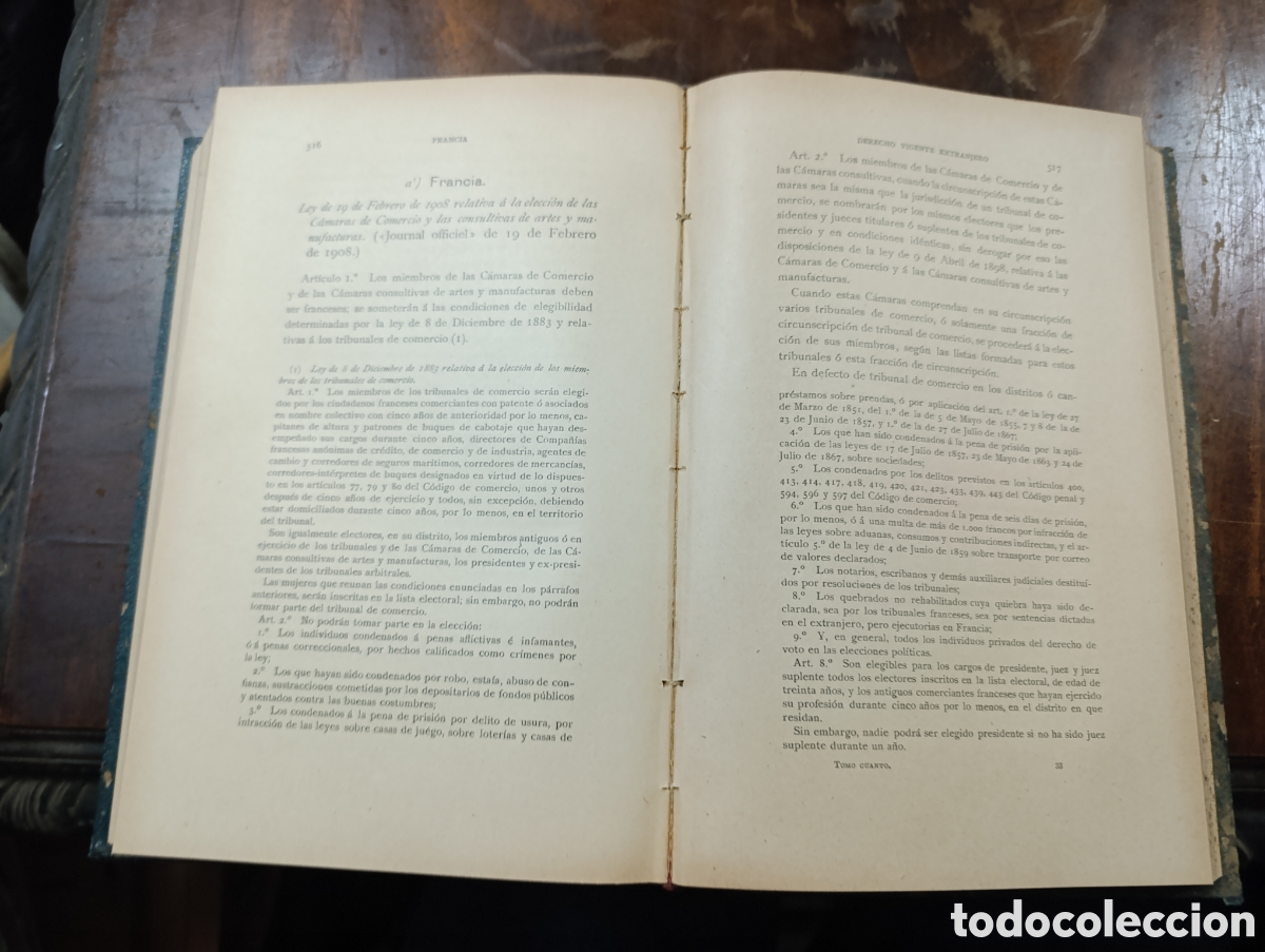 Libros antiguos: ALVAREZ DE MANZANO C&oacute;digos de Comercio IV 1912 - Foto 3