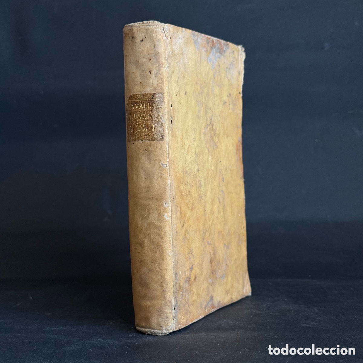 Libros antiguos: 1791 - Institutiones Juris Canonici - Tomo I - Dominico Cavallario - Pergamino - Derecho Can&oacute;nico