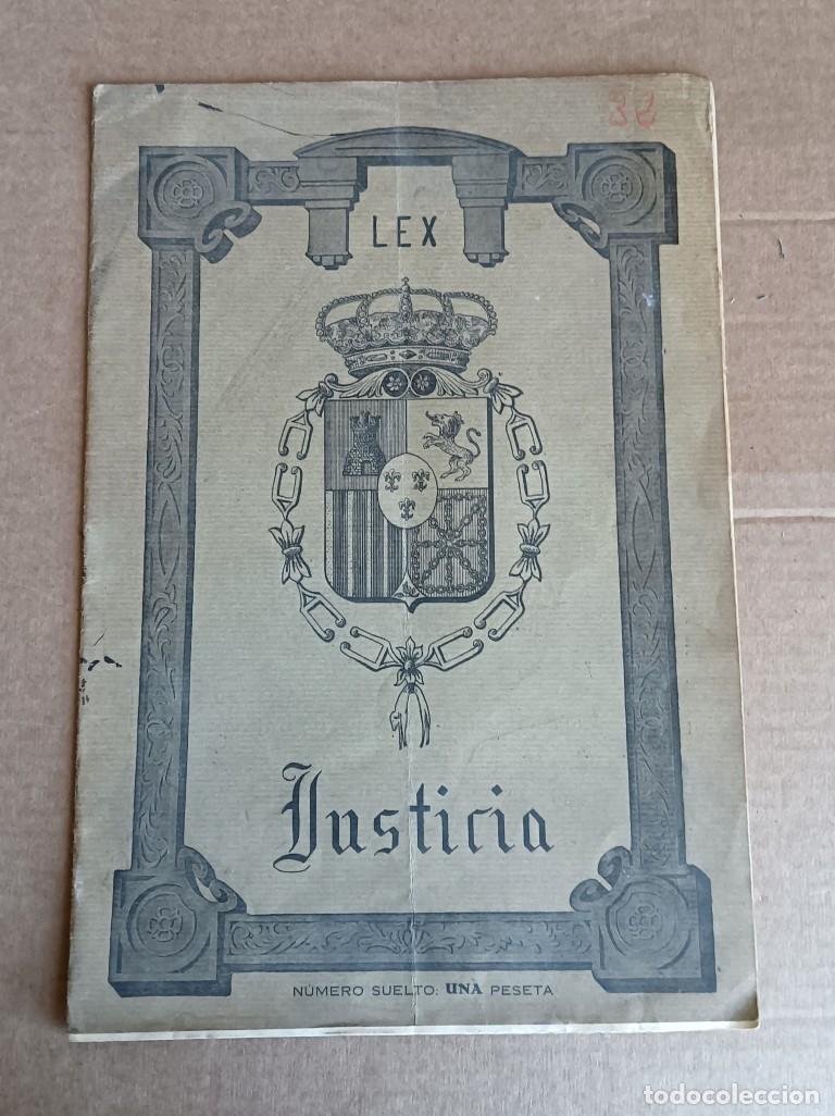 Libros antiguos: JUSTICIA Revista jur&iacute;dica 30 mayo 1929 a&ntilde;o II &ndash; n&uacute;mero 32