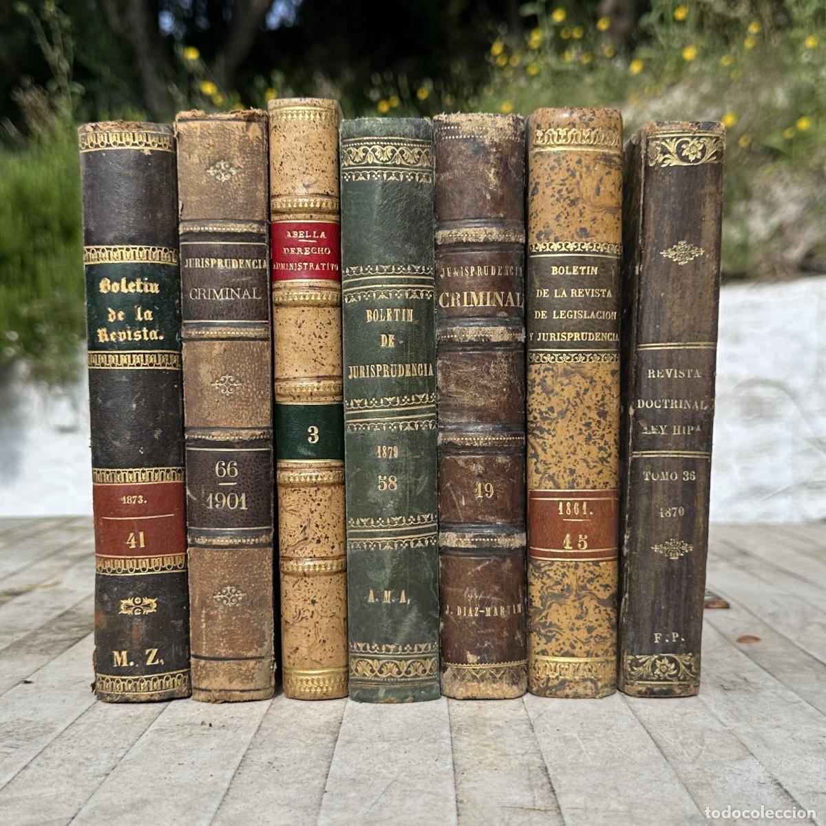 Libros antiguos: siglo XIX - LOTE DE OBRAS JURIDICAS DEL SIGLO XIX - DERECHO - ENCUADERNACI&Oacute;N