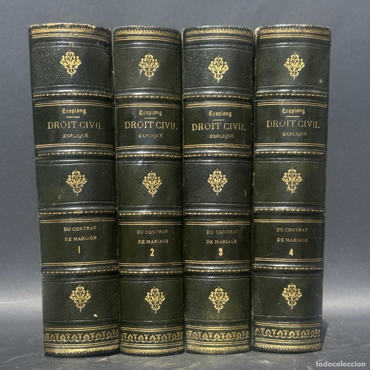 Antiquarische B&uuml;cher: a&ntilde;o 1850 - EL CONTRATO DE MATRIMONIO - LE DROTI CIVIL - DERECHO CIVIL