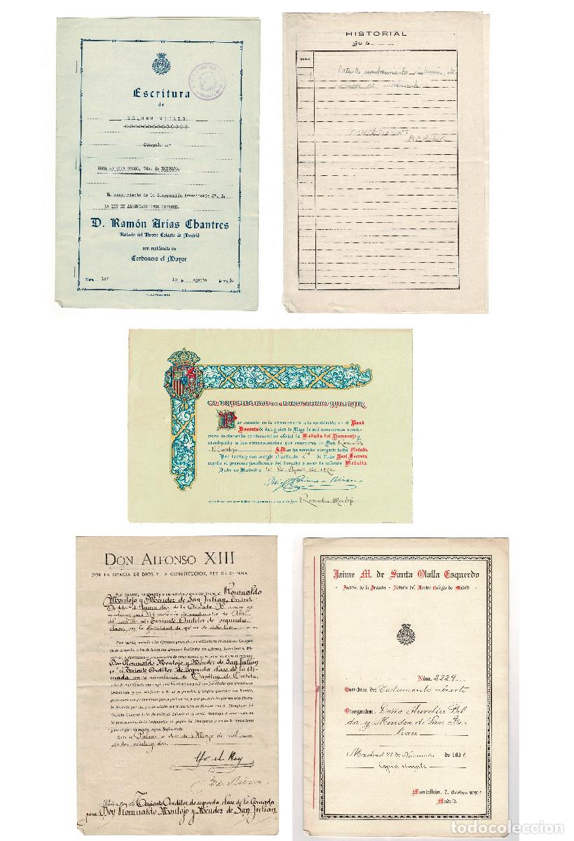 Libros antiguos: LOTE DE DOCUMENTOS. TENIENTE AUDITOR DE SEGUNDA CLASE DE LA ARMADA.