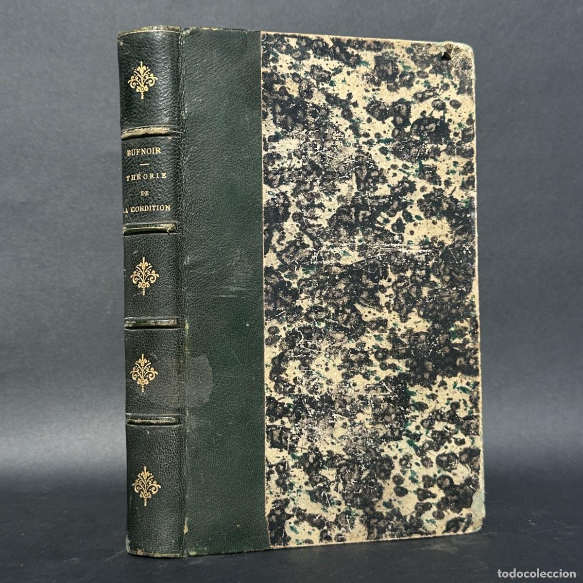 Antiquarische B&uuml;cher: a&ntilde;o 1866 - THEORIE DE LA CONDITION - DERECHO ROMANO - ENCUADERNACI&Oacute;N