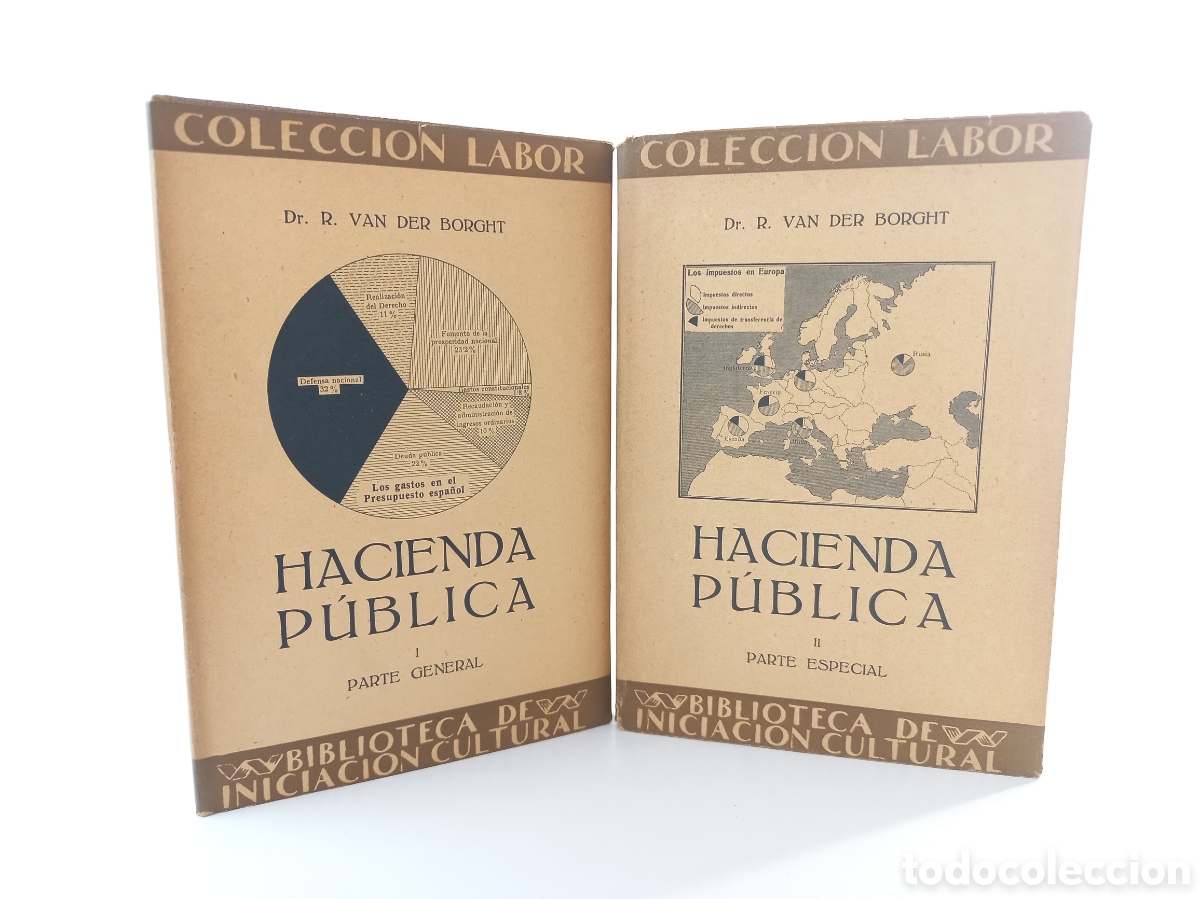 Libros antiguos: Hacienda P&uacute;blica. Van de Boght. Labor.