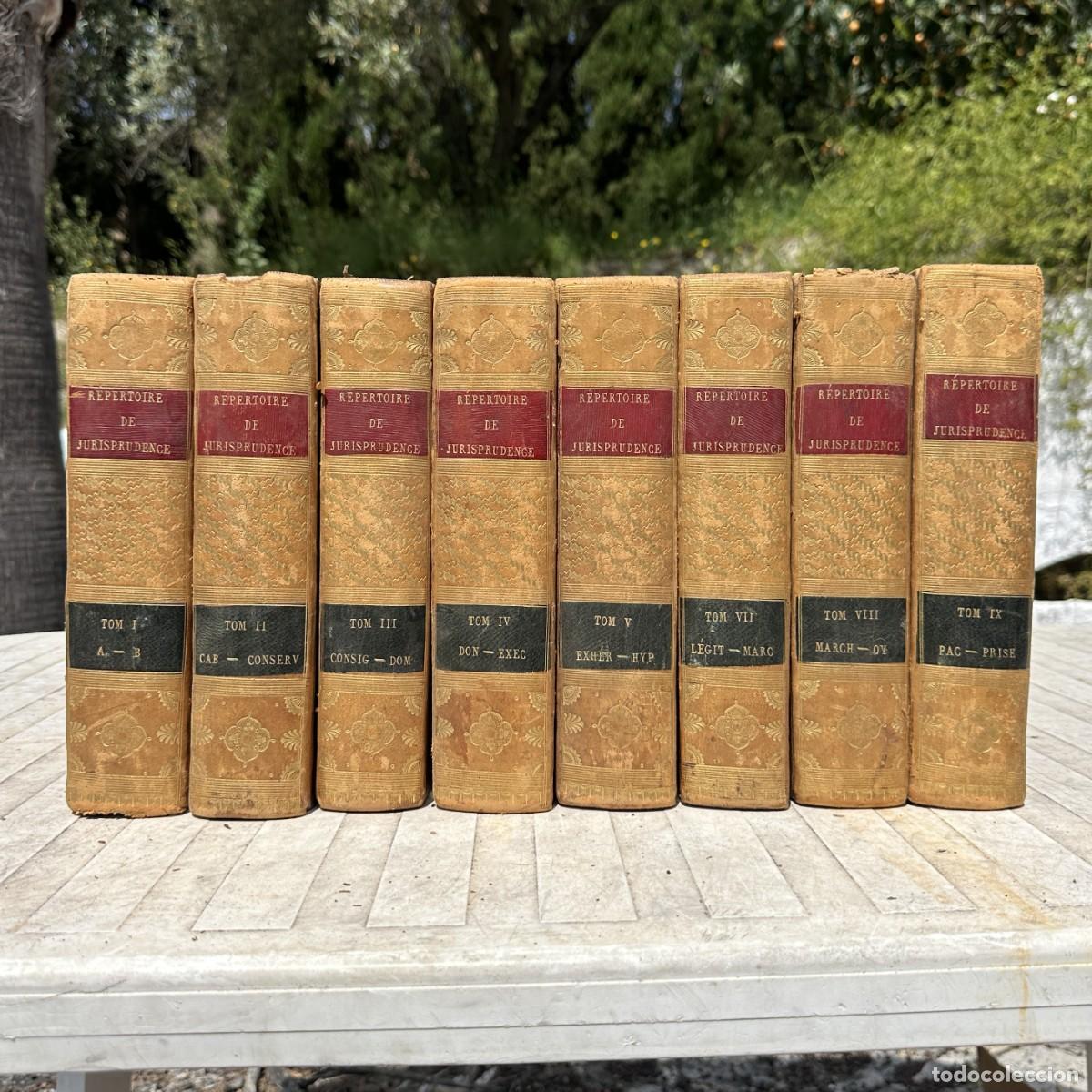 Antiquarische B&uuml;cher: a&ntilde;o 1813 - REPERTOIRE UNIVERSEL DE JURISPRUDENCE - DERECHO - LOTE -