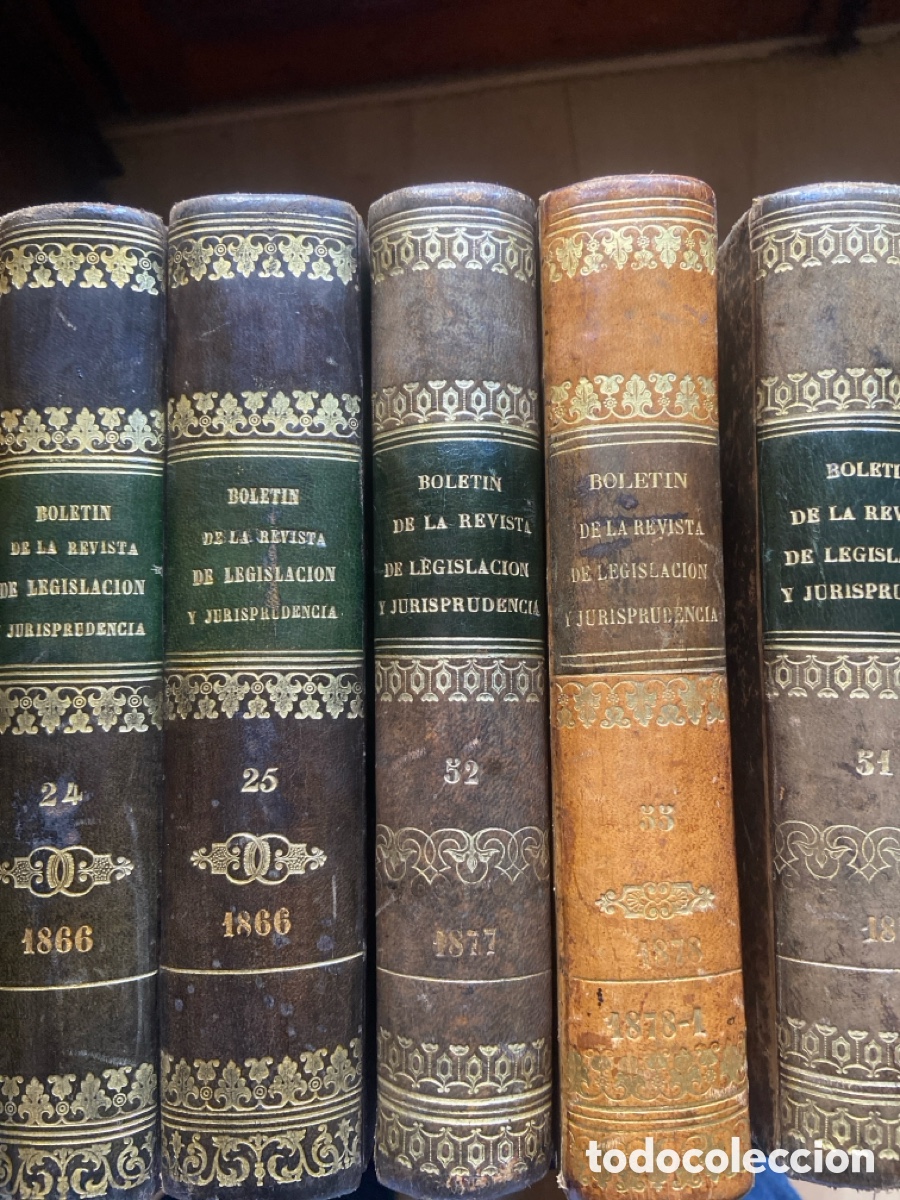 Libros antiguos: Bolet&iacute;n de la revista de legislaci&oacute;n y jurisprudencia, 1854-1904