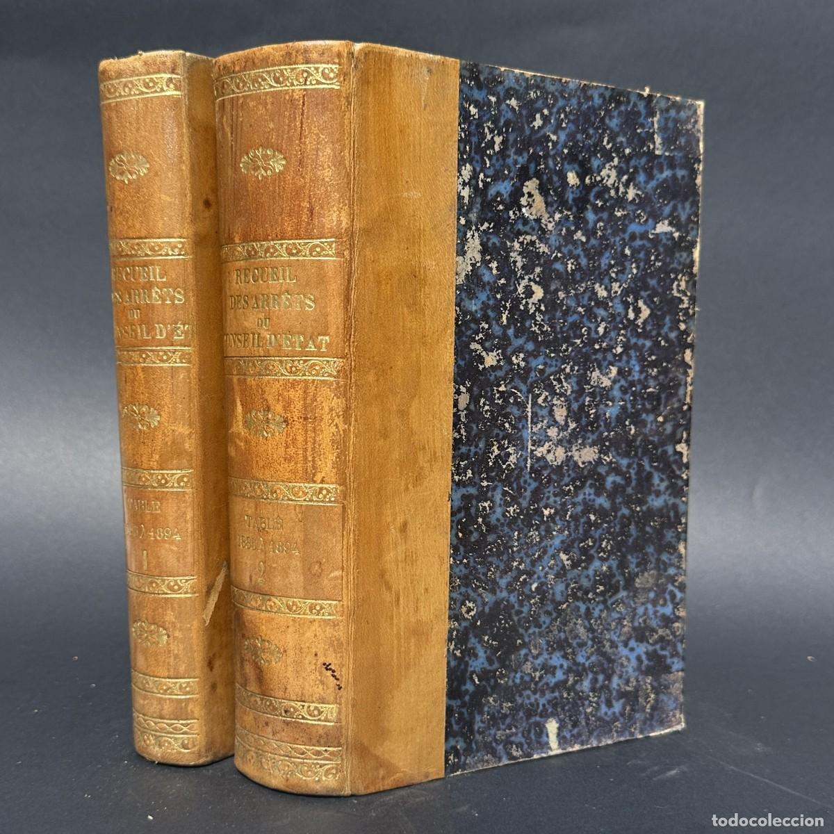 Antiquarische B&uuml;cher: a&ntilde;o 1896 - JURISPRUDENCE DU CONSEIL D'ETAT - DERECHO FRANCES