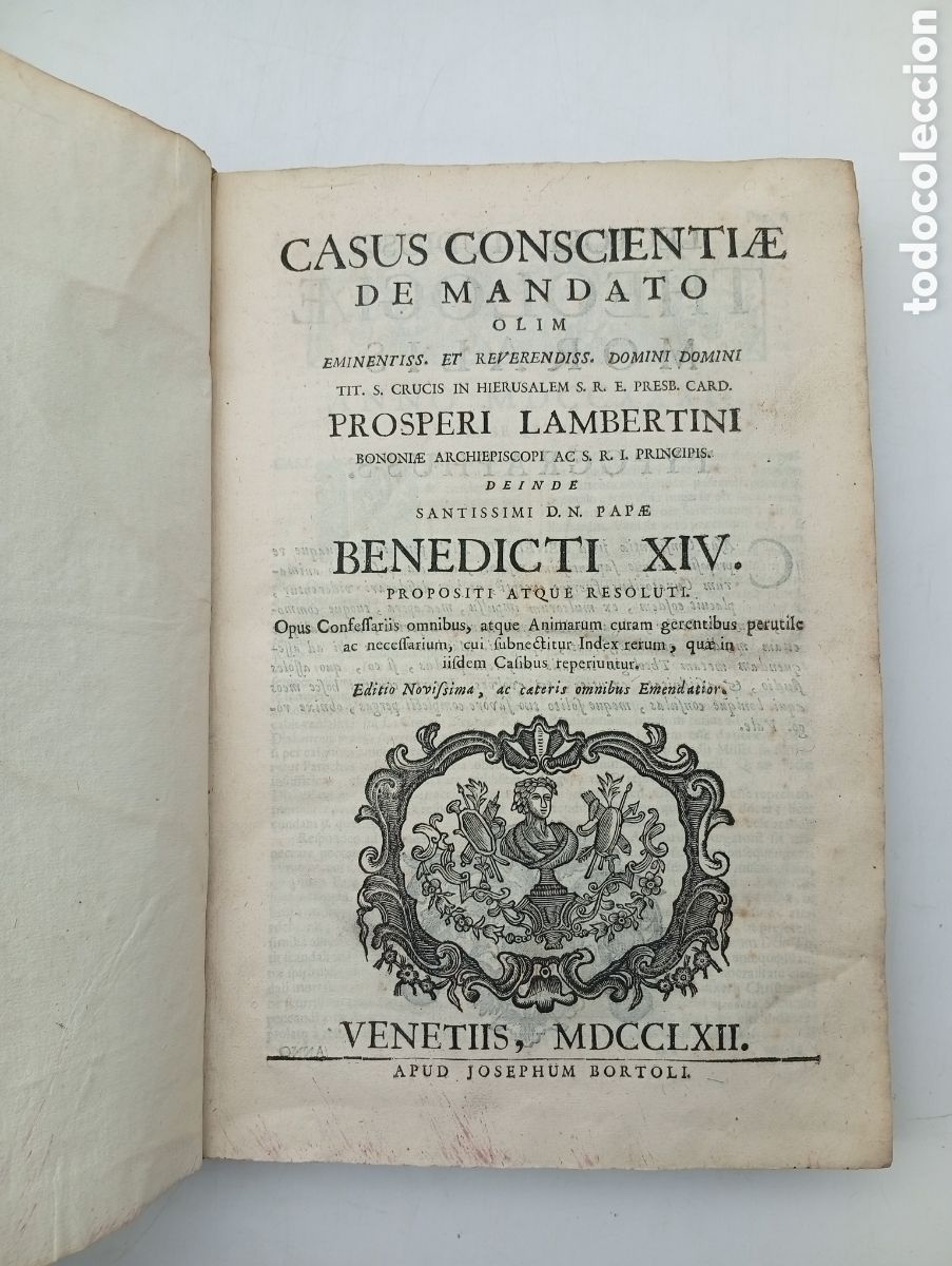 Libros antiguos: Casus consciente de mandato 1762 - Foto 2