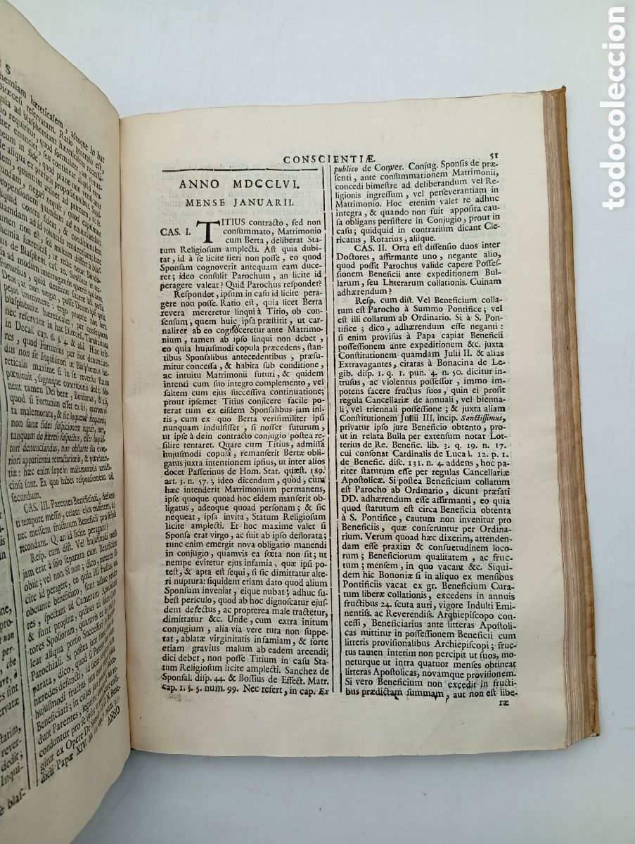Libros antiguos: Casus consciente de mandato 1762 - Foto 6