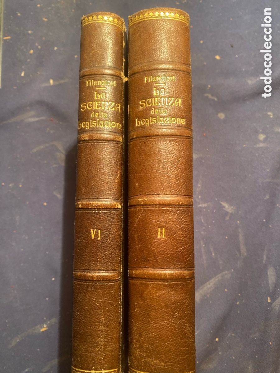 Libros antiguos: GAETANO FILANGIERI: - LA SCIENZA DELLA LEGISLAZIONE (VOLUMENES 2 Y 6) - (NAPOLI, 1780)