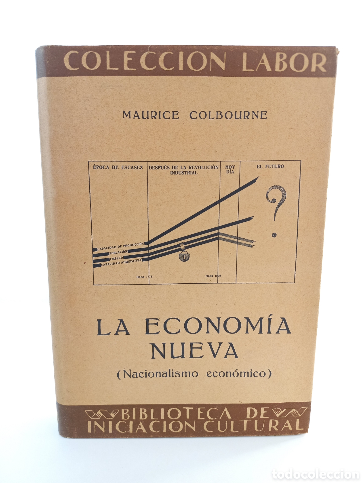 Libros antiguos: La Econom&iacute;a Nueva. Nacionalismo Econ&oacute;mico. Maurice Colbourne. Labor, primera edici&oacute;n, 1936.