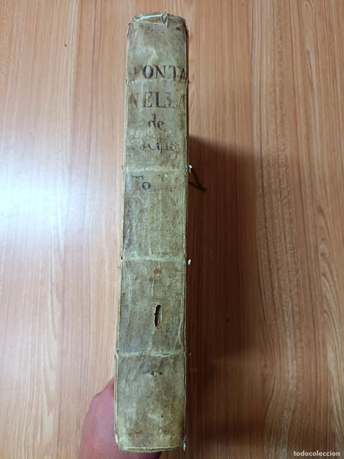 Libros antiguos: Tractatus de pactis nuptialibus, Joannis Petri Fontanellae, tomo 1, 1752, Genevae, libro, derecho