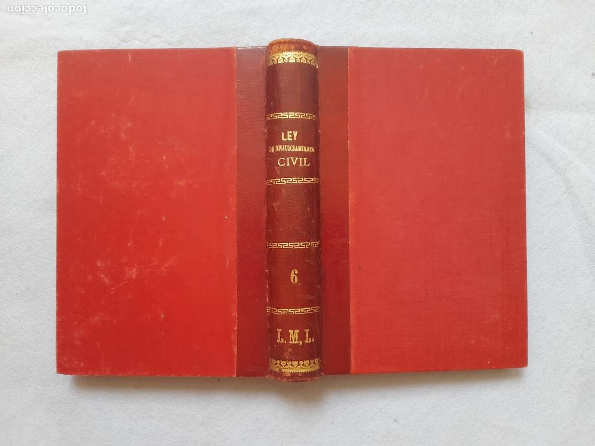 Antiquarische B&uuml;cher: Comentarios a la ley de Enjuiciamiento Civil. A&ntilde;o 1895.