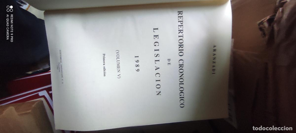 Libros antiguos: Repertorio cronol&oacute;gico de legislaci&oacute;n, 89