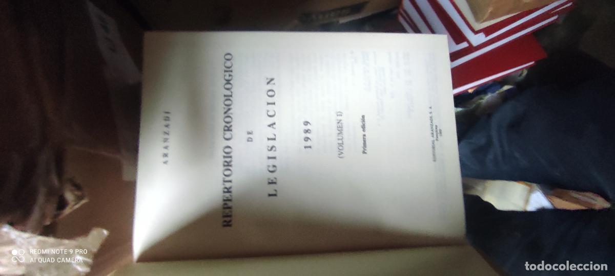 Libros antiguos: Repertorio cronol&oacute;gico de legislaci&oacute;n, 89
