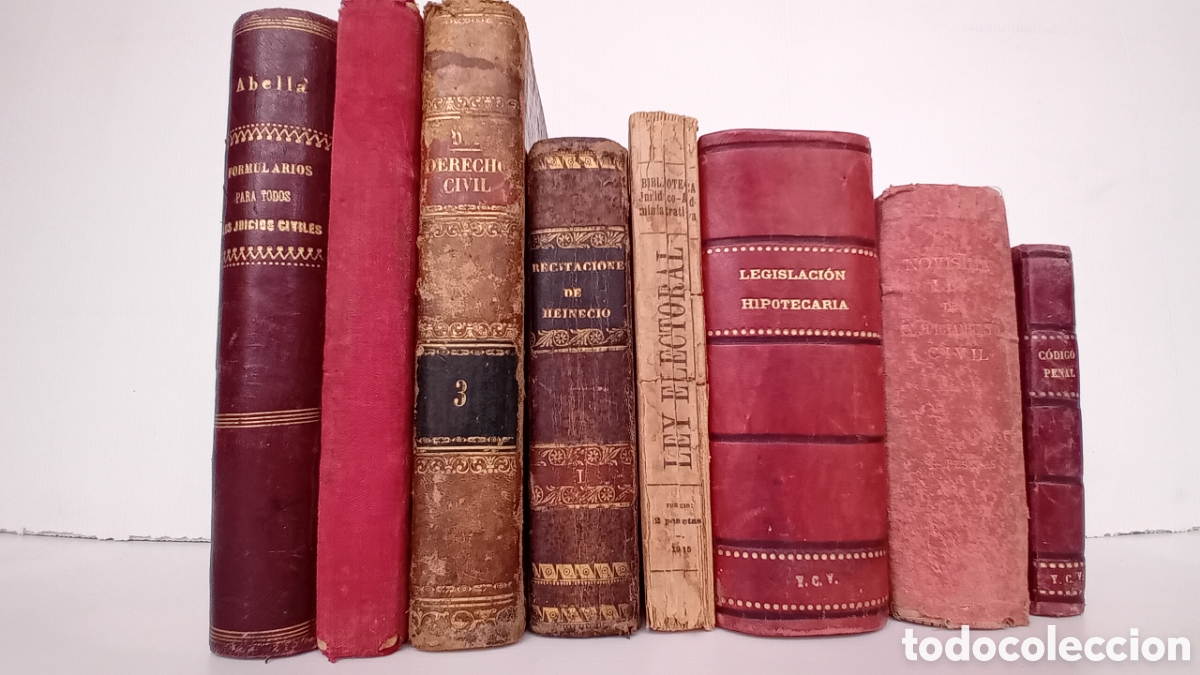 Livros antigos: 8 LIBROS ANTIGUOS 1880 (SIGLO XIX Y PRINCIPIOS DEL XX)