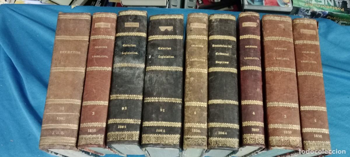 Libros antiguos: LOTE DE 8 LIBROS COLECCION LEGISLATIVA MADRID DEL SIGLO XIX LIBRO E-VID