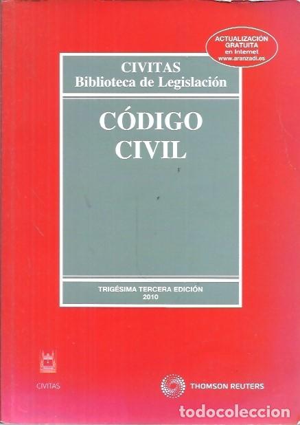 Libros antiguos: CIVITAS BIBLIOTECA DE LEGISLACION CODIGO CIVIL TRIGESIMA TERCERA EDICION 2010