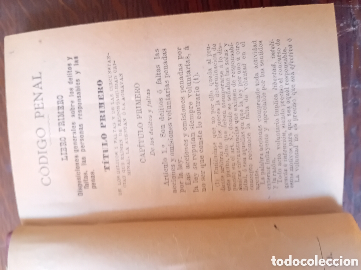 Libros antiguos: ANTIGUO LIBRO - CODIGO PENAL DE 1870 - POR D. CANDIDO MARTI ,