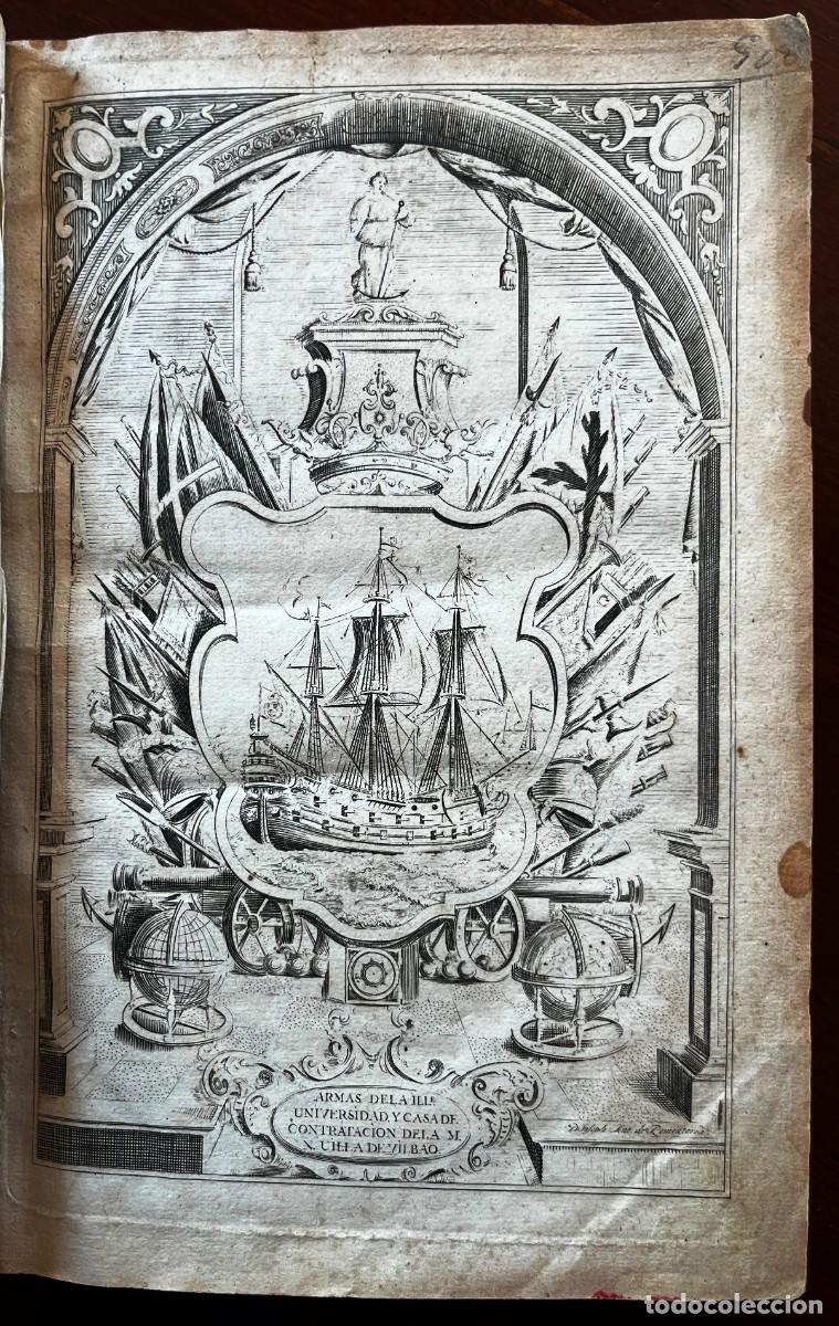 Livros antigos: ORDENANZAS DE LA ILUSTRE UNIVERSIDAD Y CASA DE CONTRATACI&Oacute;N DE BILBAO, 1794, FOLIO, GRABADO, SAN