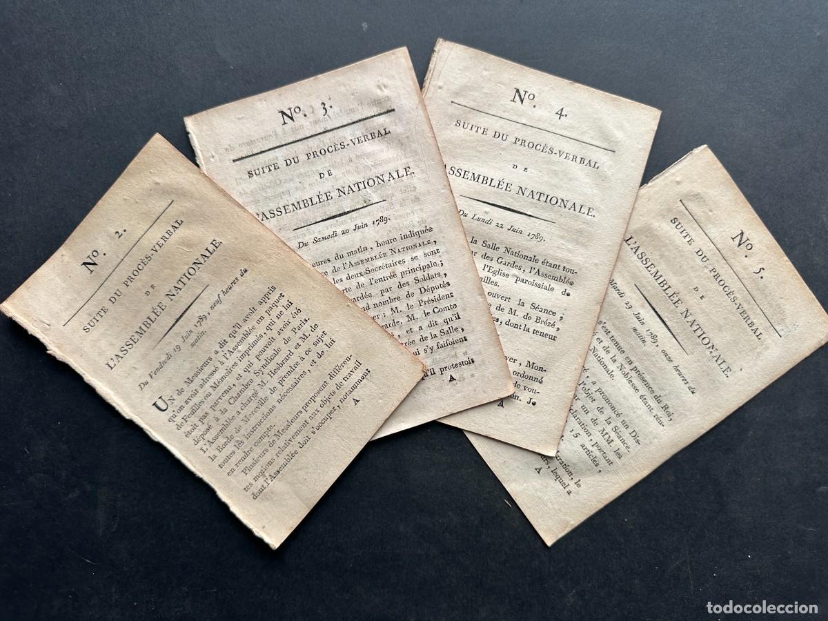 Libros antiguos: a&ntilde;o 1789 - ACTAS DE LAS SESIONES DE LA ASAMBLEA NACIONAL - REVOLUCION FRANCESA -