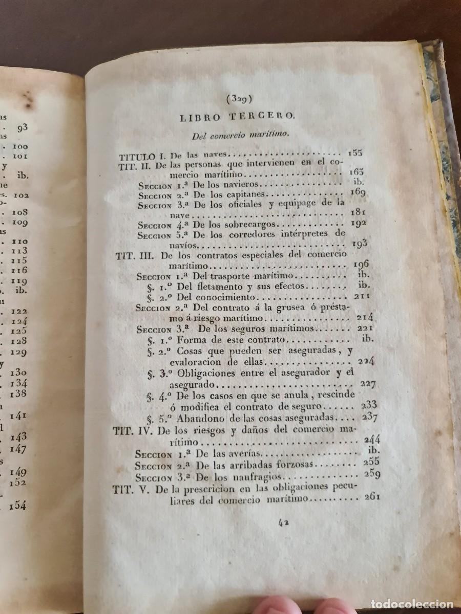 Libros antiguos: C&oacute;digo de Comercio. 1829. 1a Edici&oacute;n Oficial. Madrid. - Foto 14